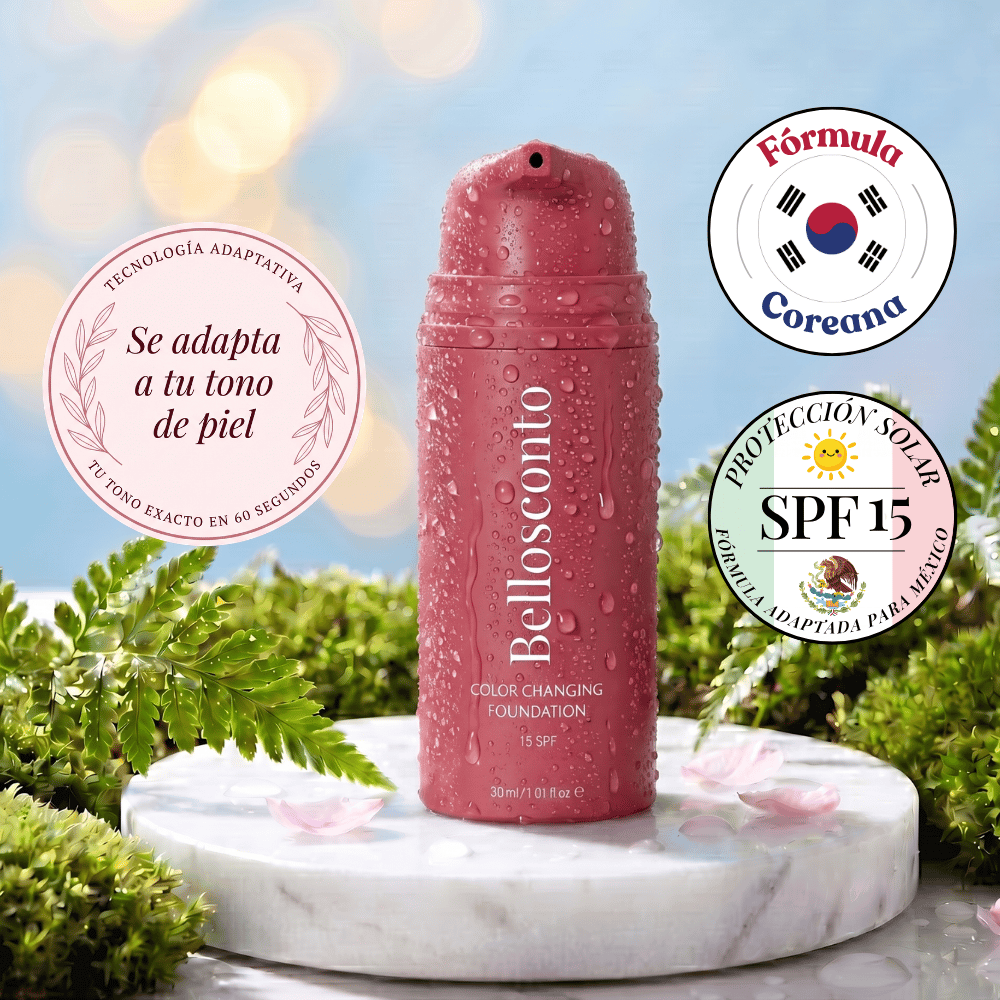 Base Coreana con Adaptación al Tono de Piel, Vitamina E y Protección Solar SPF 15 — TRUE TONE FOUNDATION™