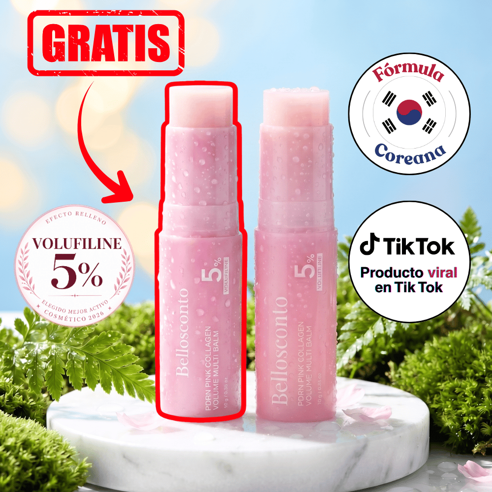 Bálsamo Coreano 6 en 1 con PDRN Liposomal, NAD, Colágeno y Volufiline 5% - VOLUME GLOW STICK™