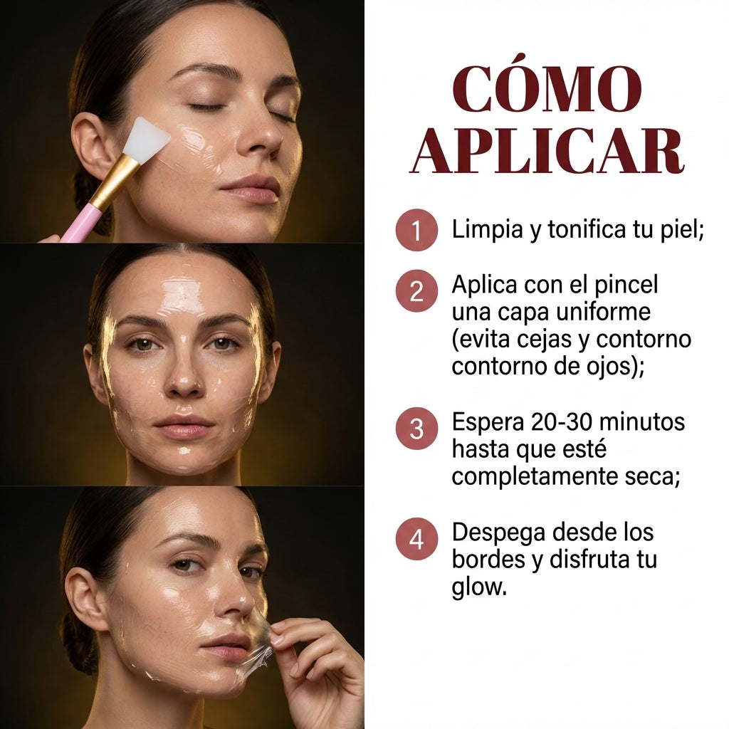 Mascarilla coreana rejuvenecedora de colágeno Peel Off - Collagen Fit™