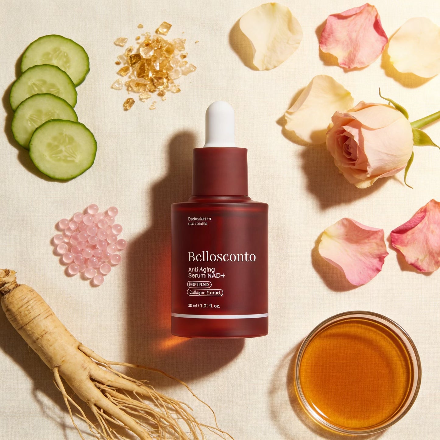 Sérum Antiedad Coreano con NAD+ Liposomal, EGF y Colágeno + 8 Péptidos — ANTI-AGING SERUM NAD+™