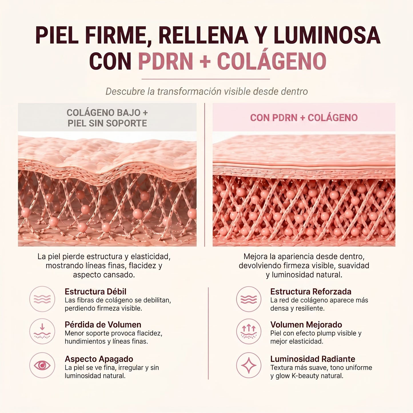 Bálsamo Coreano 6 en 1 con PDRN Liposomal, NAD, Colágeno y Volufiline 5% - VOLUME GLOW STICK™