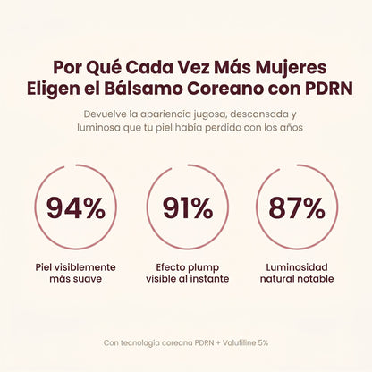 Bálsamo Coreano 6 en 1 con PDRN Liposomal, NAD, Colágeno y Volufiline 5% - VOLUME GLOW STICK™