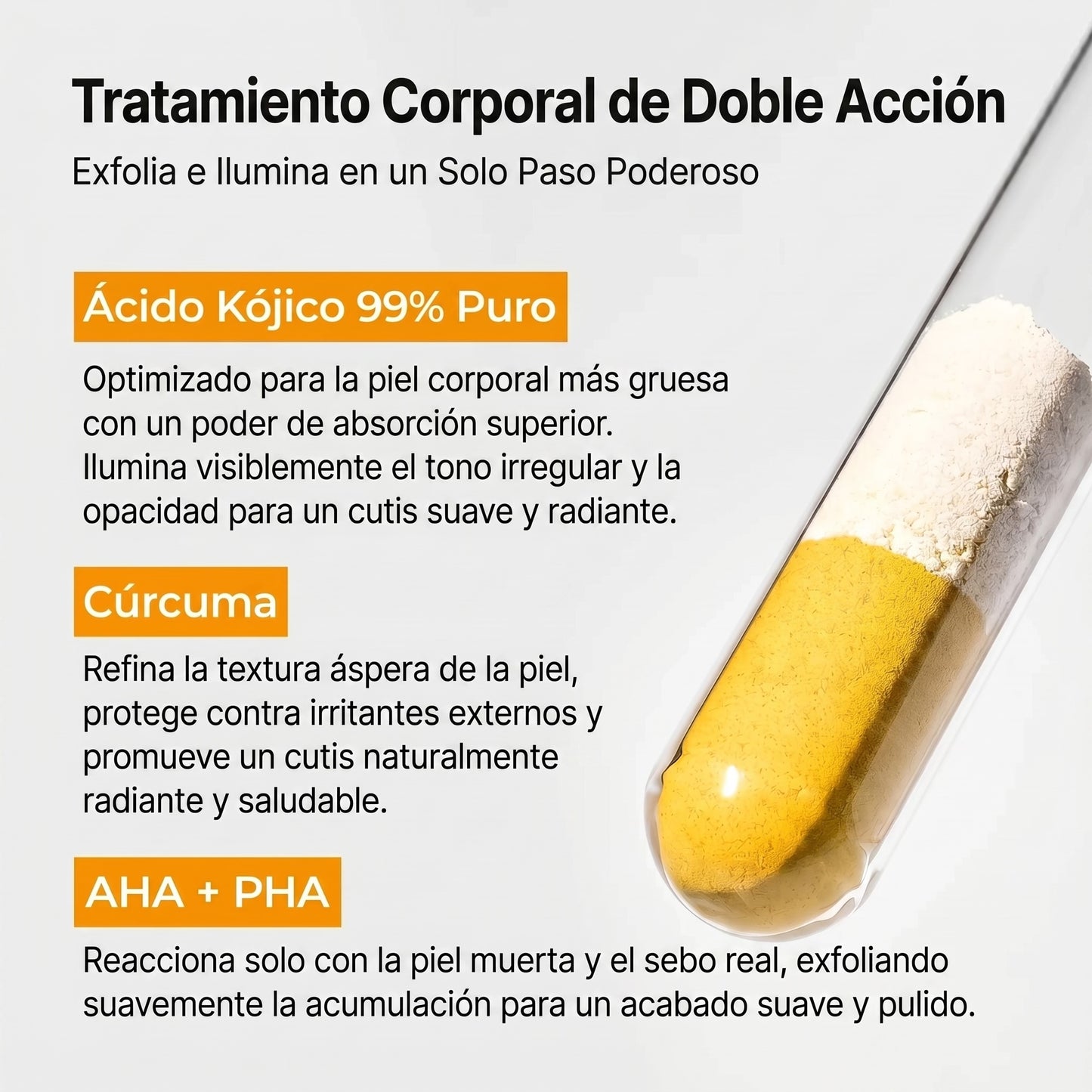 Spray esfoliante con acido cogico e curcuma - GOLDEN PEEL™