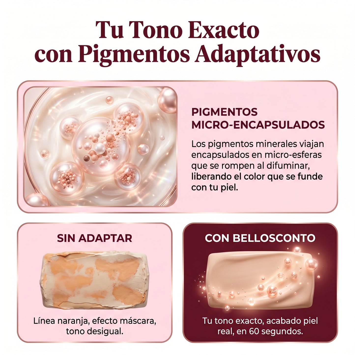 Base Coreana con Adaptación al Tono de Piel, Vitamina E y Protección Solar SPF 15 — TRUE TONE FOUNDATION™