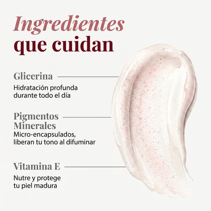 Base Coreana con Adaptación al Tono de Piel, Vitamina E y Protección Solar SPF 15 — TRUE TONE FOUNDATION™