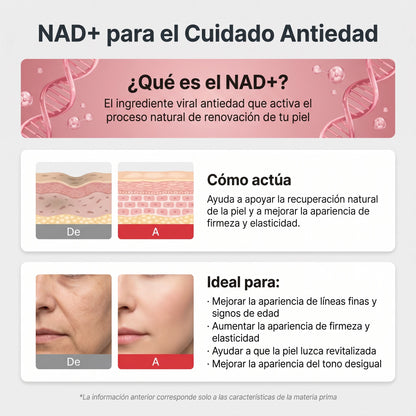 Sérum Antiedad Coreano con NAD+ Liposomal, EGF y Colágeno + 8 Péptidos — ANTI-AGING SERUM NAD+™