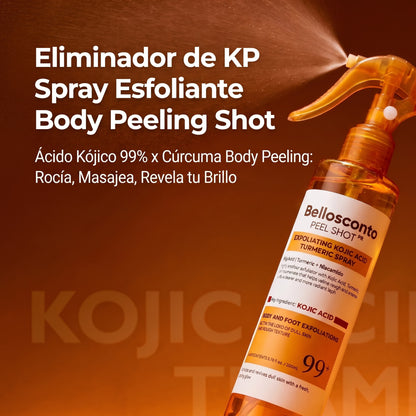 Spray esfoliante con acido cogico e curcuma - GOLDEN PEEL™